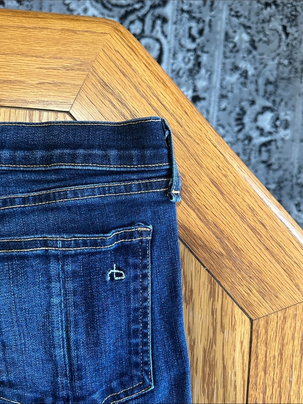*RAG & BONE* Dark Blue Kensington Slim Skinny Jeans Size 31 - Picture 6 of 9